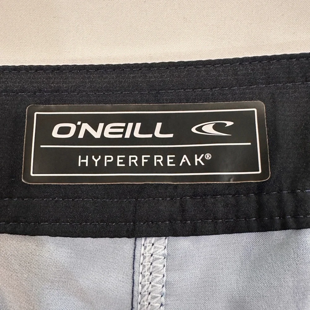 O'Neill Hyperfreak Board Shorts Men 32 Blue Green Palm Print | Surf Aesthetic‎